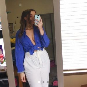 Blue Striped Button Up